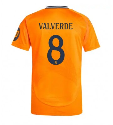 Real Madrid Federico Valverde #8 Udebanetrøje 2024-25 Kort ærmer